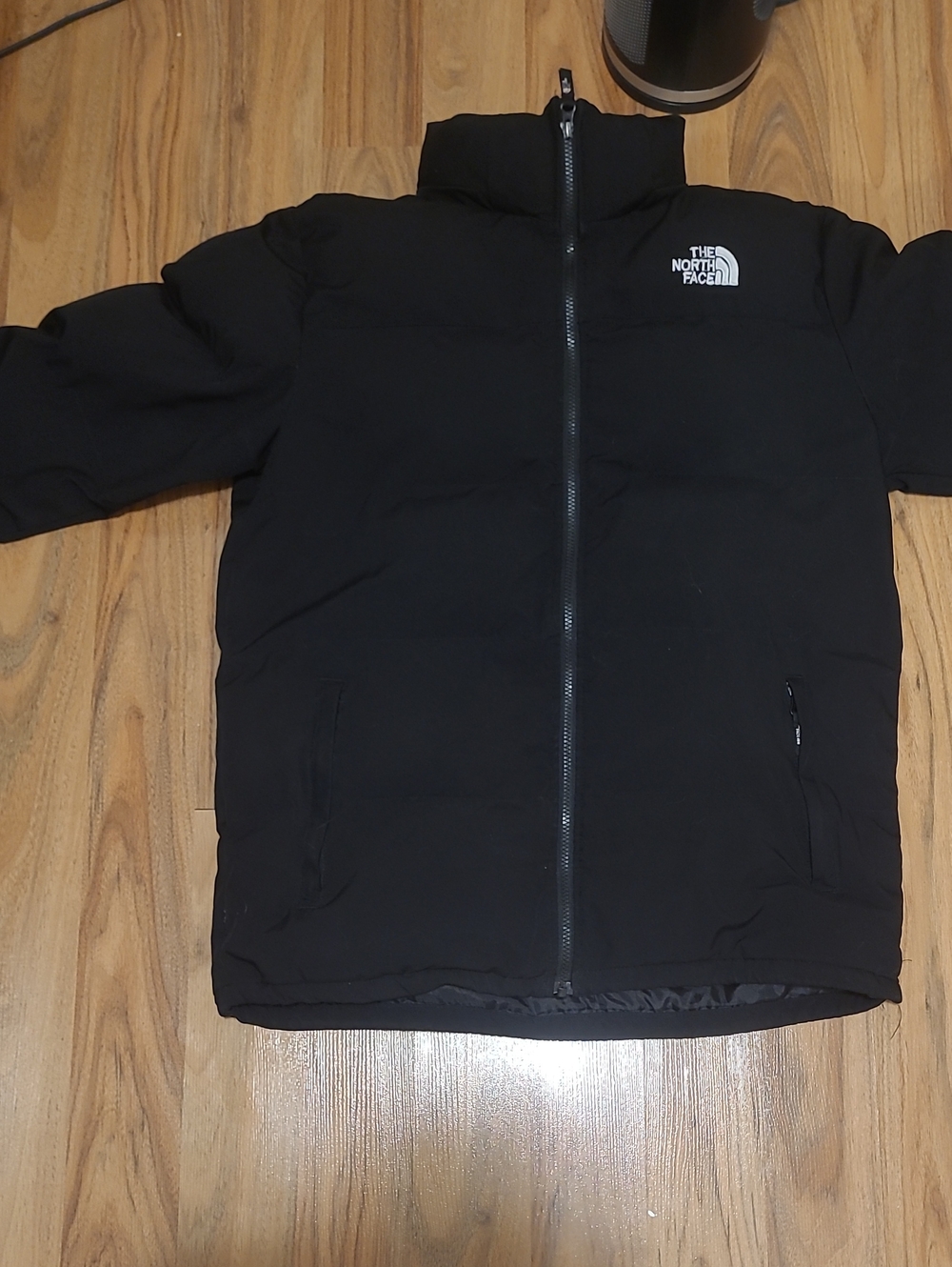 The North Face Black Men's Puffer Jacket with Logo